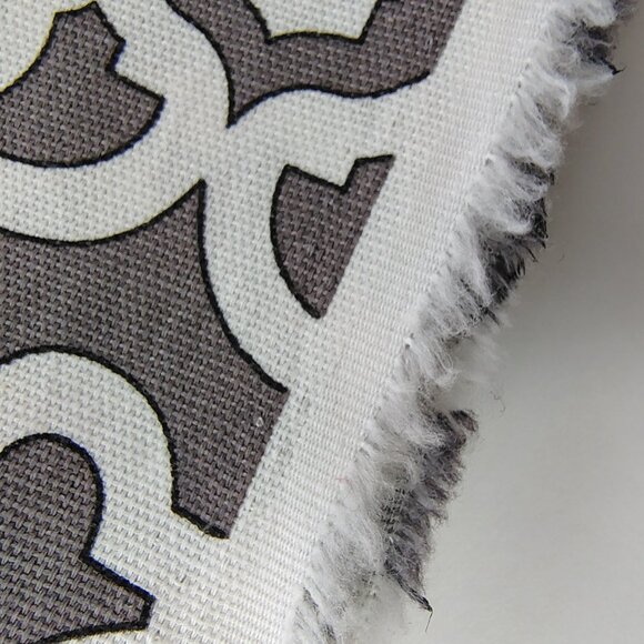 Fabrics by Waverly Inspirations Screen Print Gray & White Lattice - Picture 6 of 9